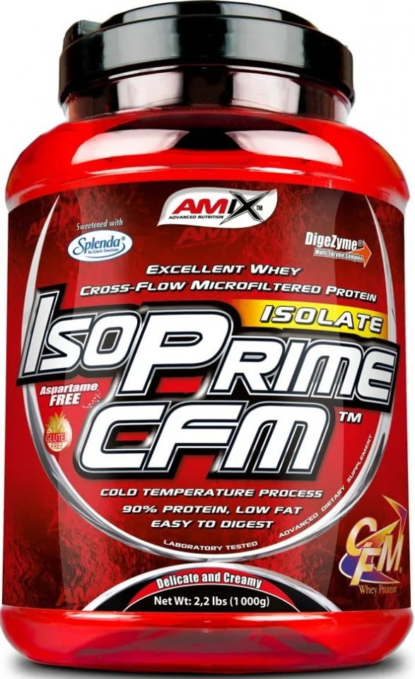 Syrovátkový proteinový prášek Amix IsoPrime CFM Isolate 1kg banán