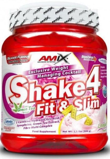 Proteinový nápoj v prášku Amix Shake 4 Fit&Slim 1000g vanilka