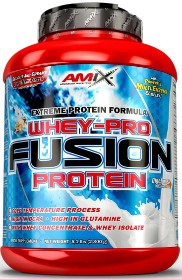 Syrovátkový proteinový prášek Amix Whey Pro Fusion-2,3kg sušenka s krémem