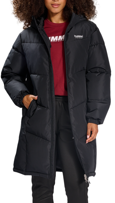 Dámská zimní bunda s kapucí Hummel LGC Mia Long Puff