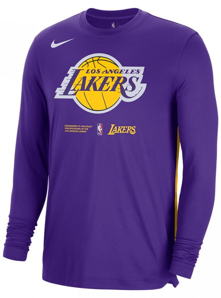 Pánské tričko s dlouhým rukávem Nike Dri-FIT NBA Los Angeles Lakers
