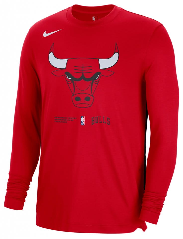 Pánské tričko s dlouhým rukávem Nike Dri-FIT NBA Chicago Bulls